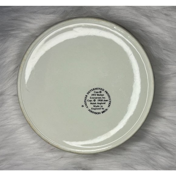 Vintage 1976 Joan Walsh Anglund A FRIEND Childs Bowl and Cup Set. Johnson Bros - Picture 4 of 9